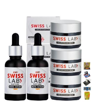 Swiss Lab Nature 3 Cream + 2 Serum Big Set 5 Pcs Swiss Lab Ultimate Set By Beautygoodshop Get Free For You Beauty Gifts