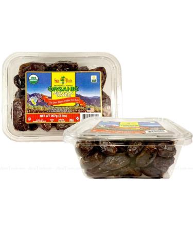 2 x 907g Medjool Dates Gourmet California Jumbo Size Medjoul SunDate Khajoor Grade A | Best Dates Under the Sun | Pure Organic | Pack of 2 | Sold by Essential Products - Buy Online on GoSupps.com