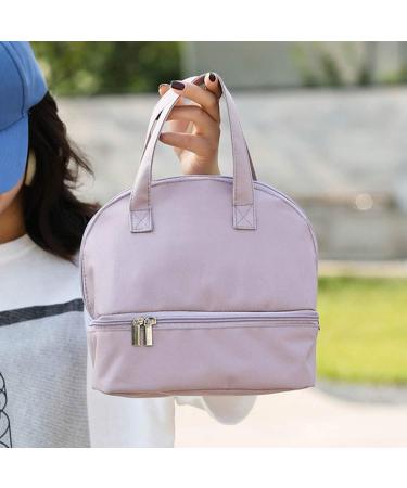 MOVKZACV Double Layer Insulated Baby Bottle Bag - Purple, Fits 3 Bottles, Multi-Function Breastmilk Cooler for Breast Milk and Bottle Set - Buy Online on GoSupps.com
