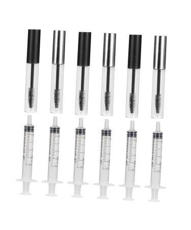 VINTORKY 12pcs Mascara Tube Eyelash Kit Cosmetic Applicator Whelping Kit Refillable Tubes Clear Plastic