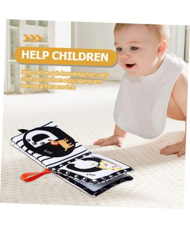 Abaodam 4 Pieces White Baby Toy Book - First Year Children's Educational Fabric Books for Toddlers & Infants - Buy Online on GoSupps.com