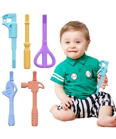 Lyeaa Silicone Baby Teething Toys - 5 Pack Food Grade & Safe for Teething Relief - 15PCS International Shipping - Buy Online on GoSupps.com