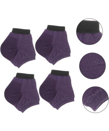 Beavorty 5 Pairs moisturizing Socks Yoga Socks Foot Lotion spa Socks Heel Protector Heel Cushions moisturizing Heel Socks Dry feet Cracked spa Socks Foot spa Heel pad Cotton Purple Pedicure - Buy Online on GoSupps.com