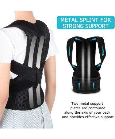 Adjustable Back Brace Posture Corrector for Men & Women | Lumbar Waist Support Belt | Improve Posture & Relieve Pain (L 31-42 - Buy Online on GoSupps.com