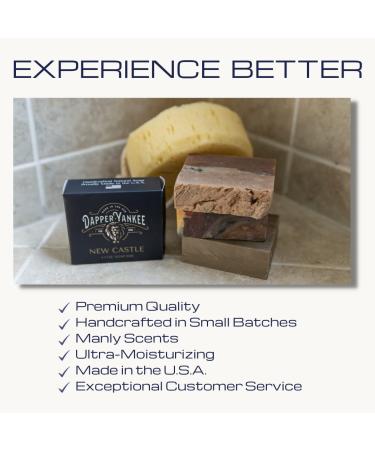 Dapper Yankee Tea Tree Mint Natural Soap for Men | Peppermint & Tea Tree Scent | Activated Charcoal & Essential Oils | Moisturizing Grooming Product - Buy Online on GoSupps.com