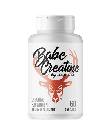 Bucked Up Babe Creatine Creatine HCL Capsules for Women 750mg Serving - 60 Servings (60 Capsules)