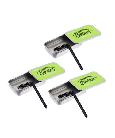 WOONEKY 3 Sets Natural Mascara Brow Cream Waterproof Brow Soap Brow Shaping Soap Woman Brow Soap Gel Texture