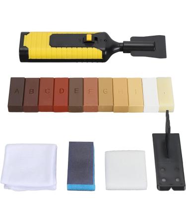 Floor Repair Wax Kit - Fix Scratches Cracks & Holes in Wood Floors | 11 Color Hard Wax Filler for Cabinets & Doors - Buy Online on GoSupps.com