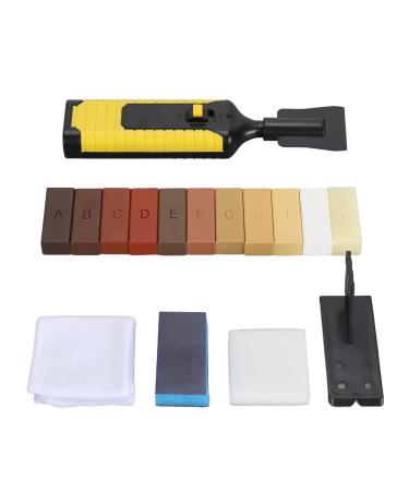 Wood Floor Scratch Repair Floor Wax Floor Repair Wax Kit Repair Scratches Cracks Holes Wood Floor Repair Kit with 11 Colors Hard Wax Filler for Wooden Floor Door Cabinet