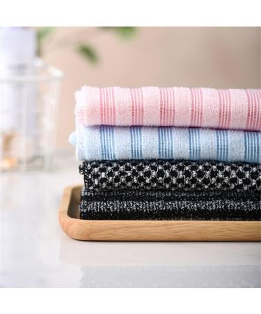 FRCOLOR 4pcs Long Bath Towels - Exfoliating Back Scrubber & Loofah Strap for Body Cleaning | Ideal for Daily Use & Fitness - Buy Online on GoSupps.com
