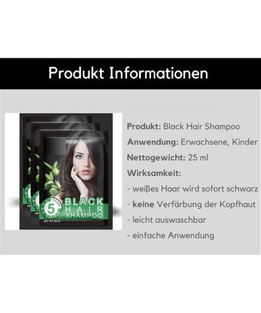 WELL4U - Black Hair Shampoo - Shampoo for Gray Hair - Is your natural hair color black Do you want to get your dark hair color back  - Buy Online on GoSupps.com
