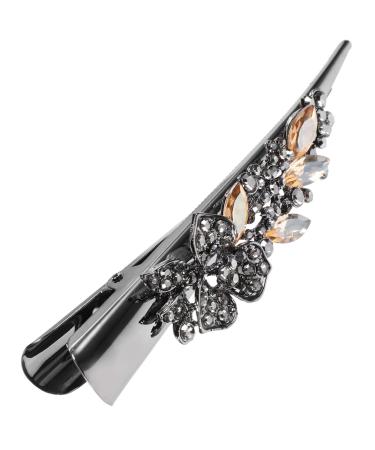 minkissy Hair Clips for Girls Hair Jewelry Girls Hair Accessories Vintage Hair Accessories Prom Hair Clips Hair Clips for Women Hair Clips Decoration Back of Head Metal Miss Crystal