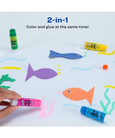 Avery Glue Stick Assorted Color Brights  Washable  Nontoxic  0.21 oz. Permanent Glue Stic  4pk (00102) - Buy Online on GoSupps.com