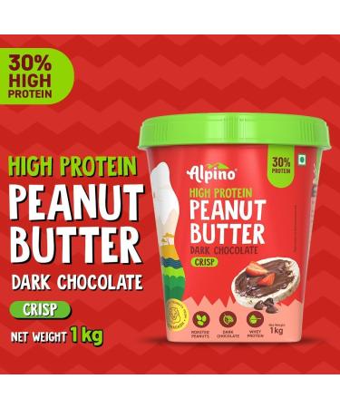 ALPI NO High Protein Dark Chocolate Peanut Butter Crisp 1kg - Roasted Peanuts Dark Chocolate Whey Protein & Pea Protein 30g Protein Gluten Free - High Protein Peanut Butter Crispy - Buy Online on GoSupps.com