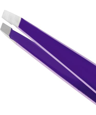 Tweezerman Exclusive Neon Purple Slant Tweezer - Hair Removal Tweezers Stainless Steel - Buy Online on GoSupps.com