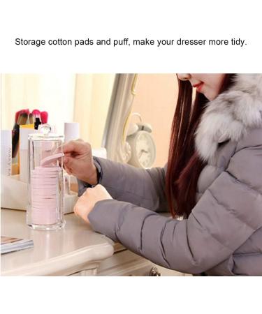 Uxsiya Cotton Pad Organizer - Transparent Acrylic Dispenser for Makeup | Stylish & Durable Cotton Pad Case - Buy Online on GoSupps.com