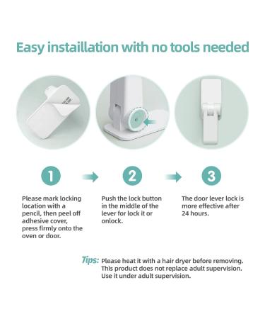Neonsing Child Locking Door & Window Locks - 4-Piece Patent Design for Child Safety & Security - Buy Online on GoSupps.com