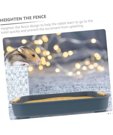 GREENADSCAPE 2pcs Box Rabbit Toilet Square Toilet Hamster Toilet Rabbit Bed Pet Litter Pan Trainer Guinea Pig Pp 27X18.8X4CM As Shown 2 - Buy Online on GoSupps.com