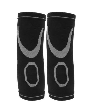 ZJchao Compression Elbow Support Sleeve for Running - Antiskid Warmth & Muscle Swelling Relief (Black/Gray - Buy Online on GoSupps.com