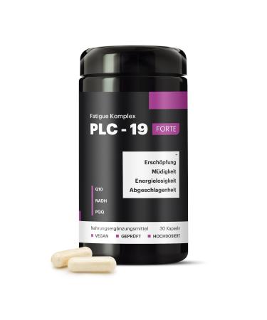 Alphamedics PLC-19 Forte Fatigue Complex with NADH coenzyme Q10 PQQ combats fatigue & lack of energy 30 capsules