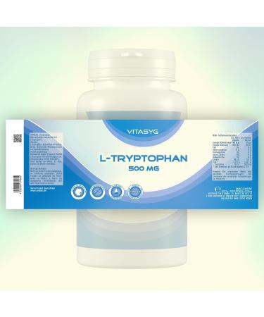 Vitasyg L-tryptophan 500mg - 240 capsules 160 g - Buy Online on GoSupps.com