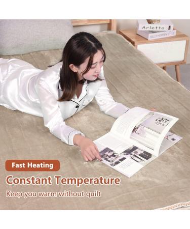 190W Electric Ceiling Thermal Blanket - 9 Temp Levels Fast Heating Body Warmer & Cozy Mattress Cover (180x130cm) for Neck Shoulder & Back - International Shipping - Buy Online on GoSupps.com