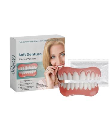 Rapid Smile Denture Reline Set Upper and Lower Dentures Kit Rapid Smile Moldable False Teeth Fast to Installation Fast to Use 2025