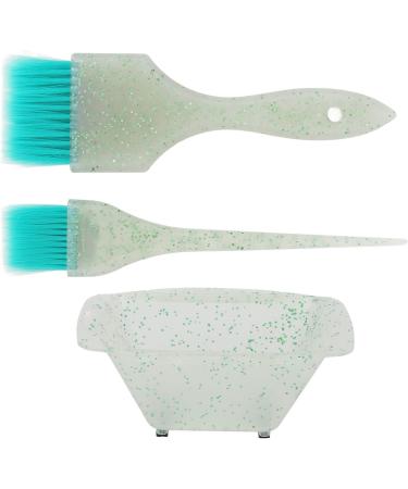 Hair Coloring Kit Complete Hairdressing Accessory Good Elasticity Hair Dye Mixing Bowl Pointed Tail Handle with Large Brush for Hairdresser for Hair Salon - Buy Online on GoSupps.com