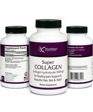 Rejuvicare Super Collagen Hydrolysate 500 mg - 90 Capsules for Healthy Skin & Joints - Buy Online on GoSupps.com