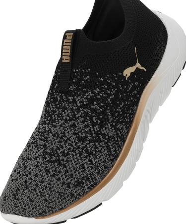 PUMA Women's Softride Remi Slip-on Knit WN's Road Running Shoe - Black Gold Cool Dark Gray - EU Size 39 - International Shipping Available - Buy Online on GoSupps.com