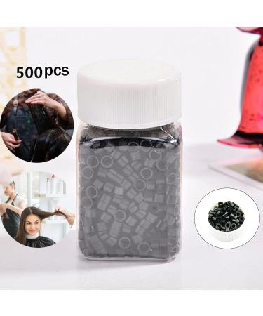 Blkb Nanoringe Microring Silicone 3mm I-Tip Tubes for Hair Extensions - 500 Pieces Black - Buy Online on GoSupps.com