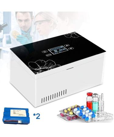 ZCM-JSDS Insulin Cooler Refrigerated Box Insulin Interferon Growth Hormone Drugs are Refrigerated Rechargeable LCD Display 2-8 Car Insulin Cooler Medicine 2batteries