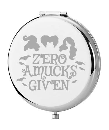 ENSIANTH Hocus Pocus Inspired Gift Zero Amucks Given Pocket Mirror Sanderson Sisters Merchandise Witch Makeup Mirror (Zero Mirror)