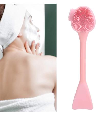 Silicone Facial Mask Cleansing Brush - Soft Deep Clean for Blackheads | Comfortable Handle in Pink - Buy Online on GoSupps.com