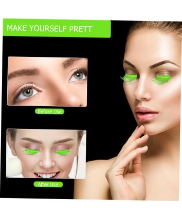 minkissy 10 Pairs Halloween Extra Long False Eyelashes 3d Faux Fake Eyelashes Green Mascara Cosplay Halloween Party Favor Fancy Eyelashes Black Fancy Dress Extend Miss Chemical Fiber Manual - Buy Online on GoSupps.com
