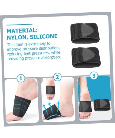 FRCOLOR Arch Support Inserts | Flatfoot Correction Cushion Pads | Silicone Soft Foot Protectors for Heel Pain | International Shipping - Buy Online on GoSupps.com