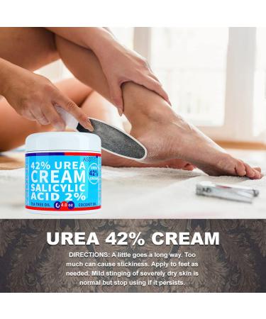 ASDToTio Urea Cream 42% with Salicylic Acid | Tea Tree Oil | Shea Butter | Aloe Vera - 4 oz - Buy Online on GoSupps.com
