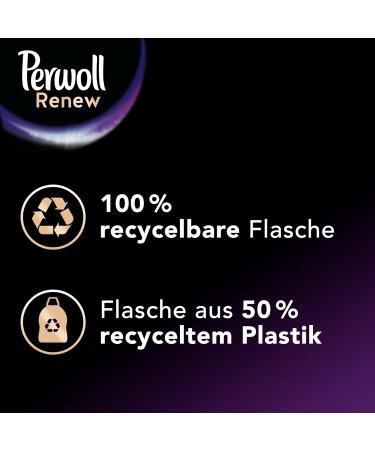 Perwoll Renew Black (8 x 25 washes) detergent for all dark colours mild detergent strengthens the fibres and improves colour intensity - Buy Online on GoSupps.com