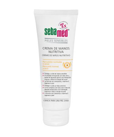 Sebamed nourishing hand cream for sensitive skin 75 ml moisturizing hand cream protects and maintains the skin of your hands with pH 5.5 for healthy skin