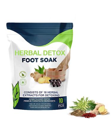 Herbal Detox Foot Soak Beads Herbal Detox&shaping Cleansing Foot Soak Beads Herbal Detox Cleansing Foot Soak Beads Herbal Detox Origin Foot Soak Beads Relieve Foot Pressure and Improve Sleep (1box)