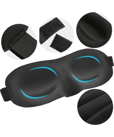 3 Pack Sleep Mask Set - Blackout Eye Masks with 3D Contoured Design for Men and Women - Includes Ear Plugs - Perfect for Travel, Nap, Meditation, and Night's Rest - Buy Online on GoSupps.com