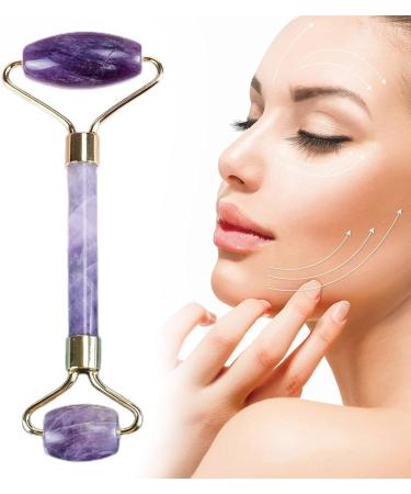 Amethyst Gua Sha & Face Roller Set | Beauty Tools for Massage & Eye Care | Self-Care Essentials - Buy Online on GoSupps.com