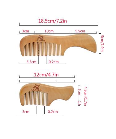 u201cXuanli 8 Pcs Family Hair Comb Set - Wood, Anti-Static, No Snag Handmade Brushes for Beard, Head Hair, Mustache | Gift Box Included (S021)u201d - Buy Online on GoSupps.com