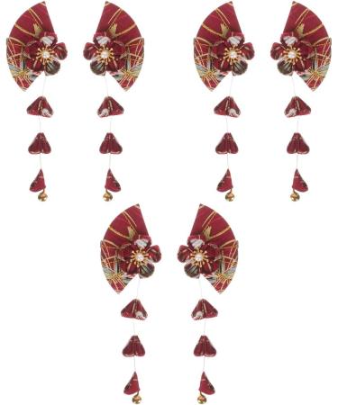 3 Pairs Traditional Japanese Hair Tiaras for Girls Adhesive Clips Hair Barrettes for Women Flower Hair Clips for Women Womens Hair Accessories Hair Decor Hanfu Tassel Cloth Bridek1 - Buy Online on GoSupps.com