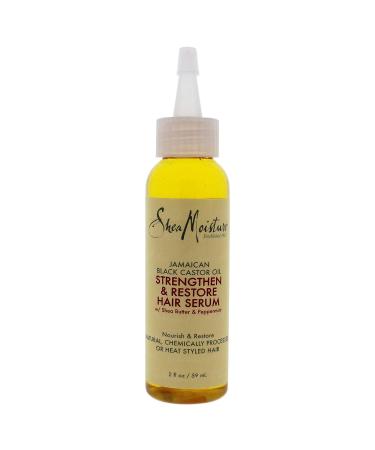 SheaMoisture Jamaican Black Castor Oil Hair Serum with Shea Butter | 2 oz Clean Scent | For Damaged Hair | Pack of 1 - Buy Online on GoSupps.com