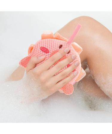 FRCOLOR Cartoon Octopus Bath Sponge - Loofa Mesh Pouf for Exfoliation & Back Scrubbing - Perfect for Shower & Travel - Buy Online on GoSupps.com