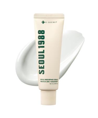 K-SECRET SEOUL 1988 Repair Cream Soothing Moisturizer with Niacinamide and Centella Asiatica | Hydrating Barrier Cream for Sensitive Skin | Korean Skincare 50ml / 1.69 fl oz