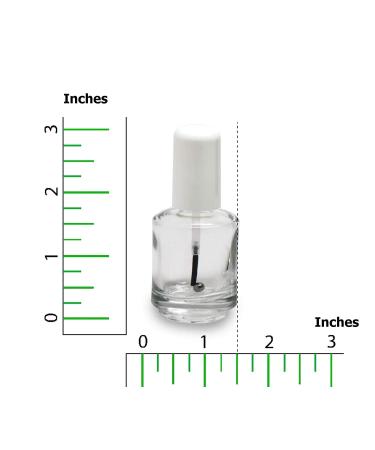 Buy Karlash Premium 0.5 Oz Empty Polish Bottle Set - Clear with Brush & Mixing Ball - International Shipping - Buy Online on GoSupps.com