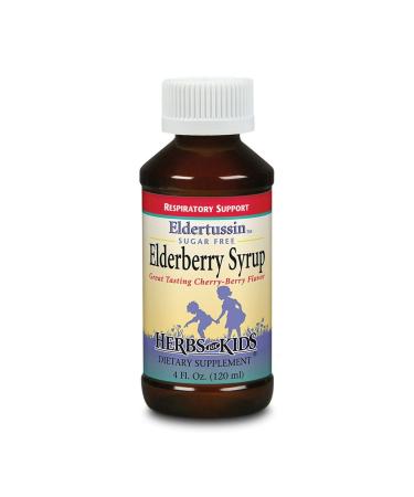 Herbs for Kids Eldertussin Elderberry Syrup Cherry Berry (Btl-Plastic) | 4oz