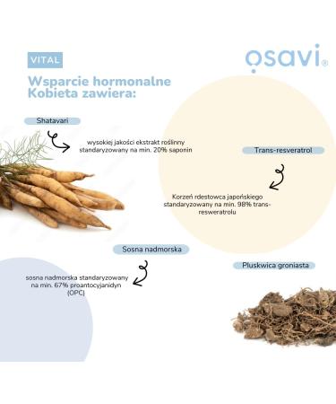 Olivit Sp z oo Osavi Hormonal Support Woman 30 vegan capsules - Buy Online on GoSupps.com